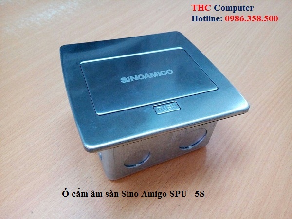 Ổ cắm âm sàn Sinoamigo SPU-5S màu Bạc